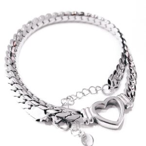 Collana grumetta cuore (bianca)