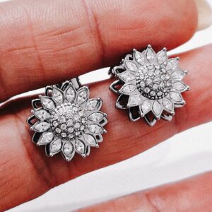 Orecchini antistress margherita (silver) - immagine 1