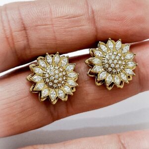 Orecchini antistress margherita (gold) - immagine 1