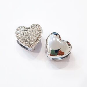 Orecchini doppio cuore (silver)