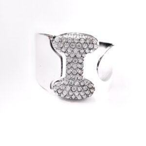 Anello regolabile lettera I (silver)