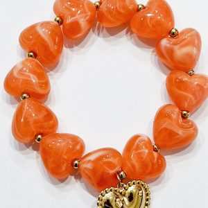 Bracciale collezione LOVE (arancio)