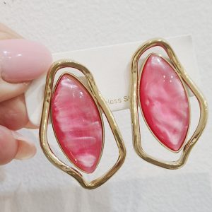 Orecchini fluidi fucsia