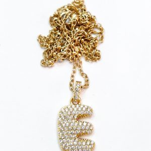 Collana lettera E (gold)