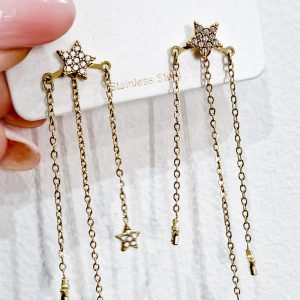 Orecchini multi stars (gold)