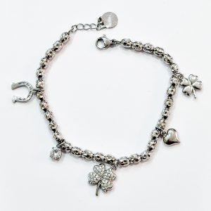 Bracciale barilotti multicharms (silver)