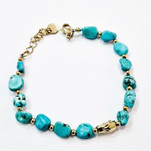 Bracciale pasta di turchese (collezione sassi)