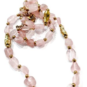 Collana quarzo rosa (collezione sassi)