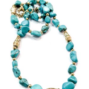 Collana pasta di turchese (collezione sassi)