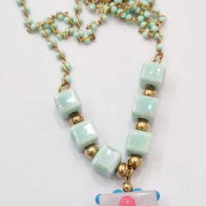 Collana fiore rosa (coll. Messico)