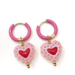 Orecchini cuore rosa (coll. Messico)