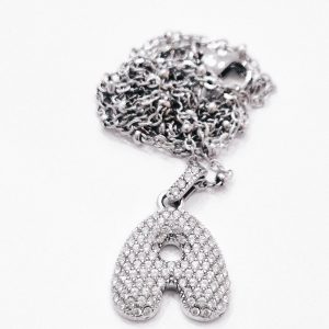 Collana lettera A (silver)