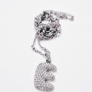 Collana lettera E (silver)