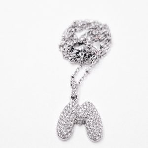 Collana lettera M (silver)