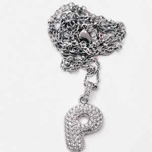 Collana lettera P (silver)