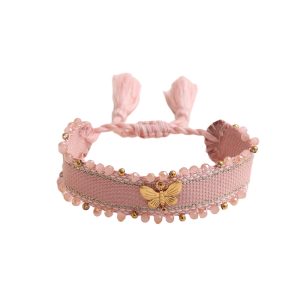 Bracciale farfalla (rosa)