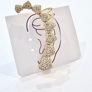 MONO orecchini cuff otto cuori (gold)