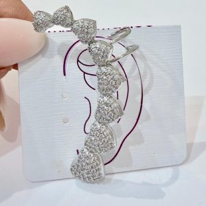 MONO orecchini cuff otto cuori (silver)