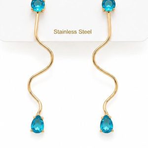 Orecchini Tornante turchese (gold)