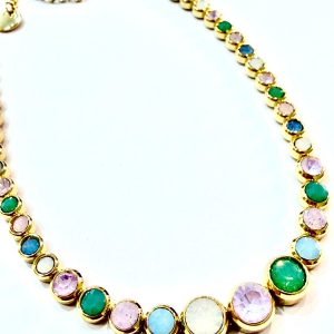 Collana Costellazione multicolore pastello (gold)