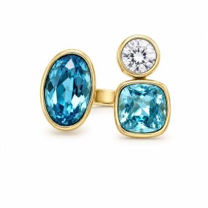 Anello Trio (azzurro)