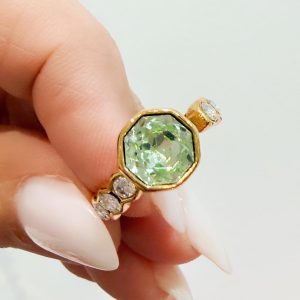 Anello Luce verde