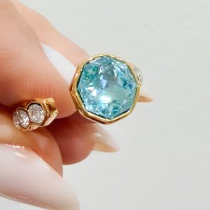 Anello Luce azzurro