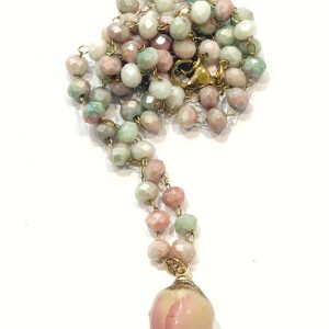 Collana bocciolo rosa (collezione Parigi)