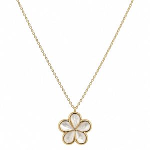 Collana fiore di ciliegio ( bianco)