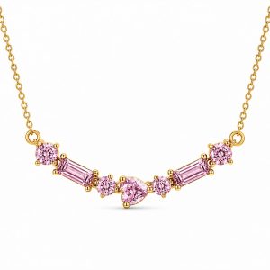 Collana Queen rosa (gold)