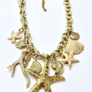 Collana mare e perle (toni neutri)