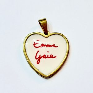 Charm cuore grande personalizzabile