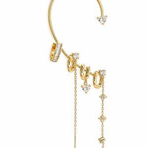 MONO Cuff cinque fori bianco (Gold)