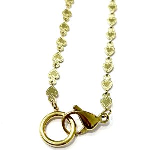 Catena tutto cuori (moschettone grande per charms)