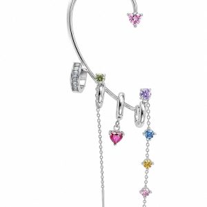 MONO Cuff cinque fori multicolore (silver)