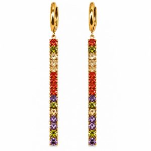 Orecchini Brillo Multicolore (gold)