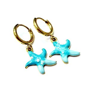 Orecchini stelle marine smaltate