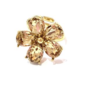 Collana Luxury fiore champagne (gold/silver) - immagine 3