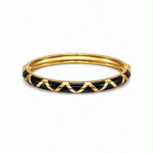 Bracciale rigido nero