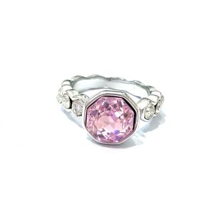 Anello luce rosa (silver) - immagine 1