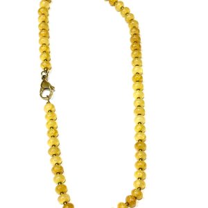 Collana rondelle gialle