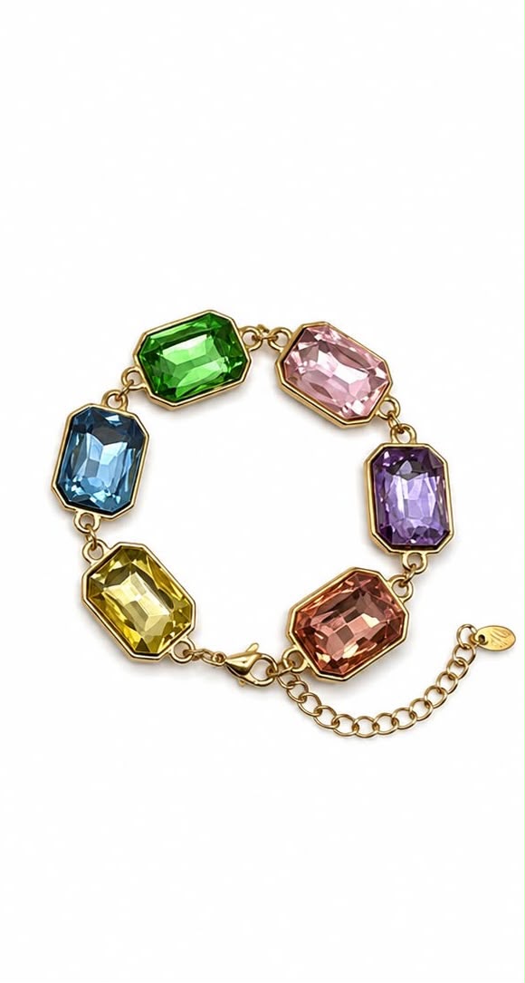 Bracciale ottagonale multicolore