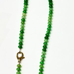 Collana rondelle verdi