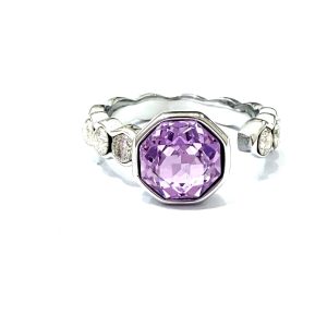 Anello Luce viola (silver)