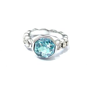 Anello Luce azzurro (silver)