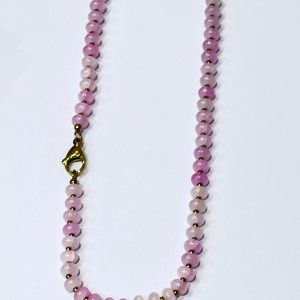 Collana rondelle rosa
