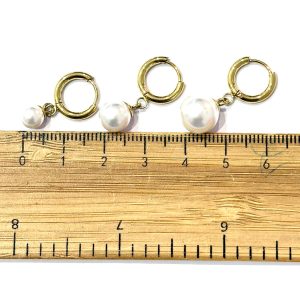 Orecchini scattino perla mm. 0,8 (gold/silver)