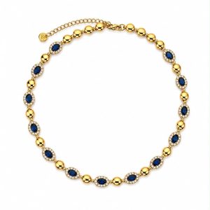 Collana Aurelia blu (gold)