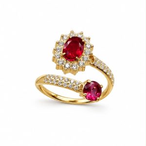 Anello Kate rosso (gold)
