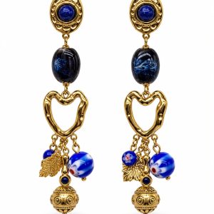 Orecchini Incanto blu (gold)